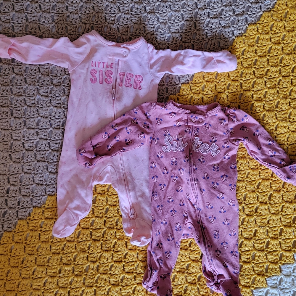 Pink Little Sister Onesies